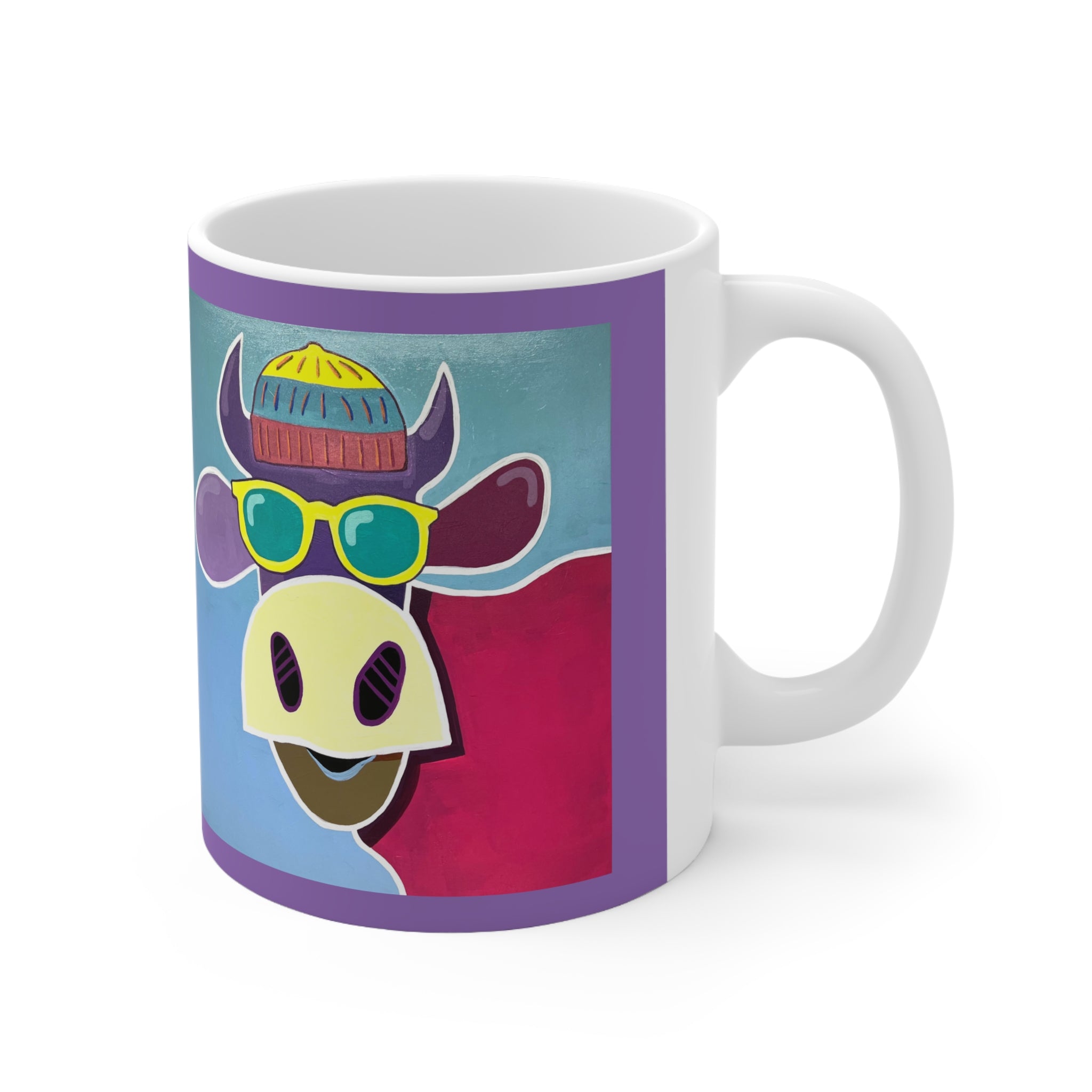 Kuh-Keramiktasse – Bunt & Fröhlich (330 ml)