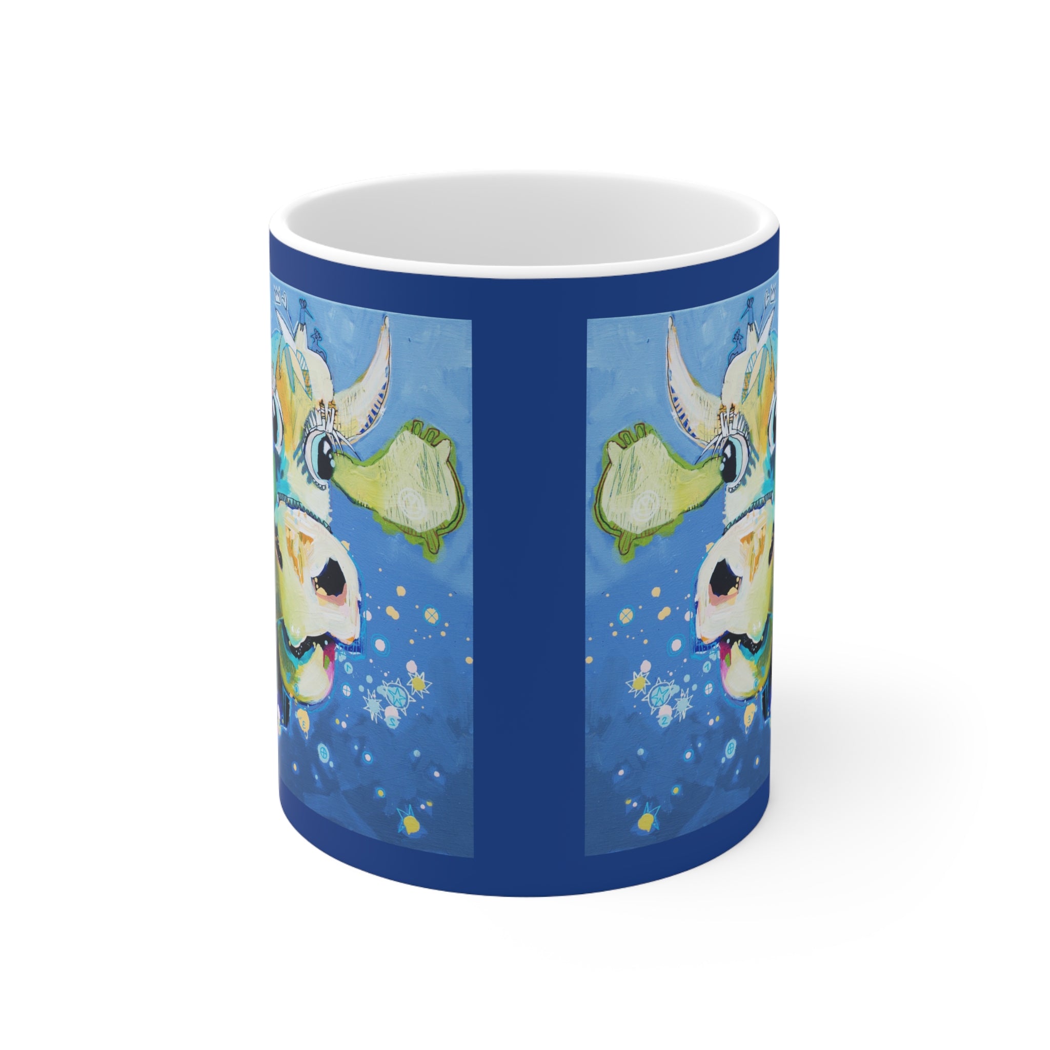 Cow ceramic mug – Colorful & Cheerful (330 ml)