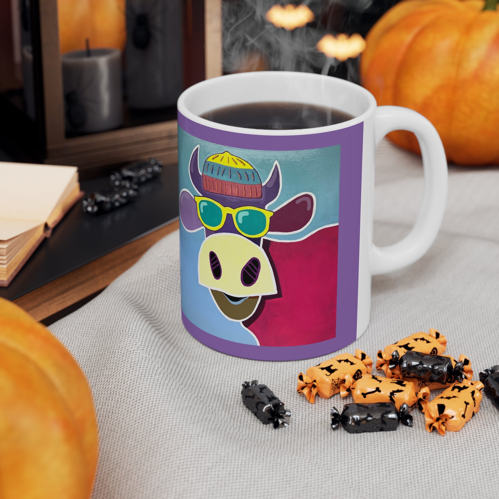 Kuh-Keramiktasse – Bunt & Fröhlich (330 ml)