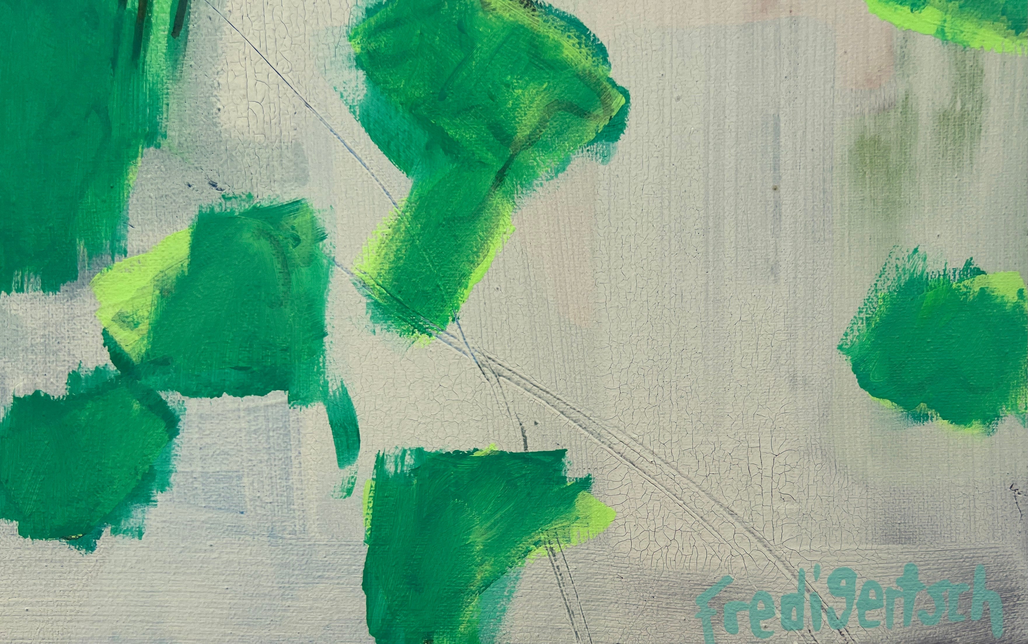 Pop Art 100x80cm Serena, majestätische Kuh Vogel Kopf Serena Williams Stärke Eleganz Willensstärke, Acryl Leinwand Original Fredi Gertsch, Signatur