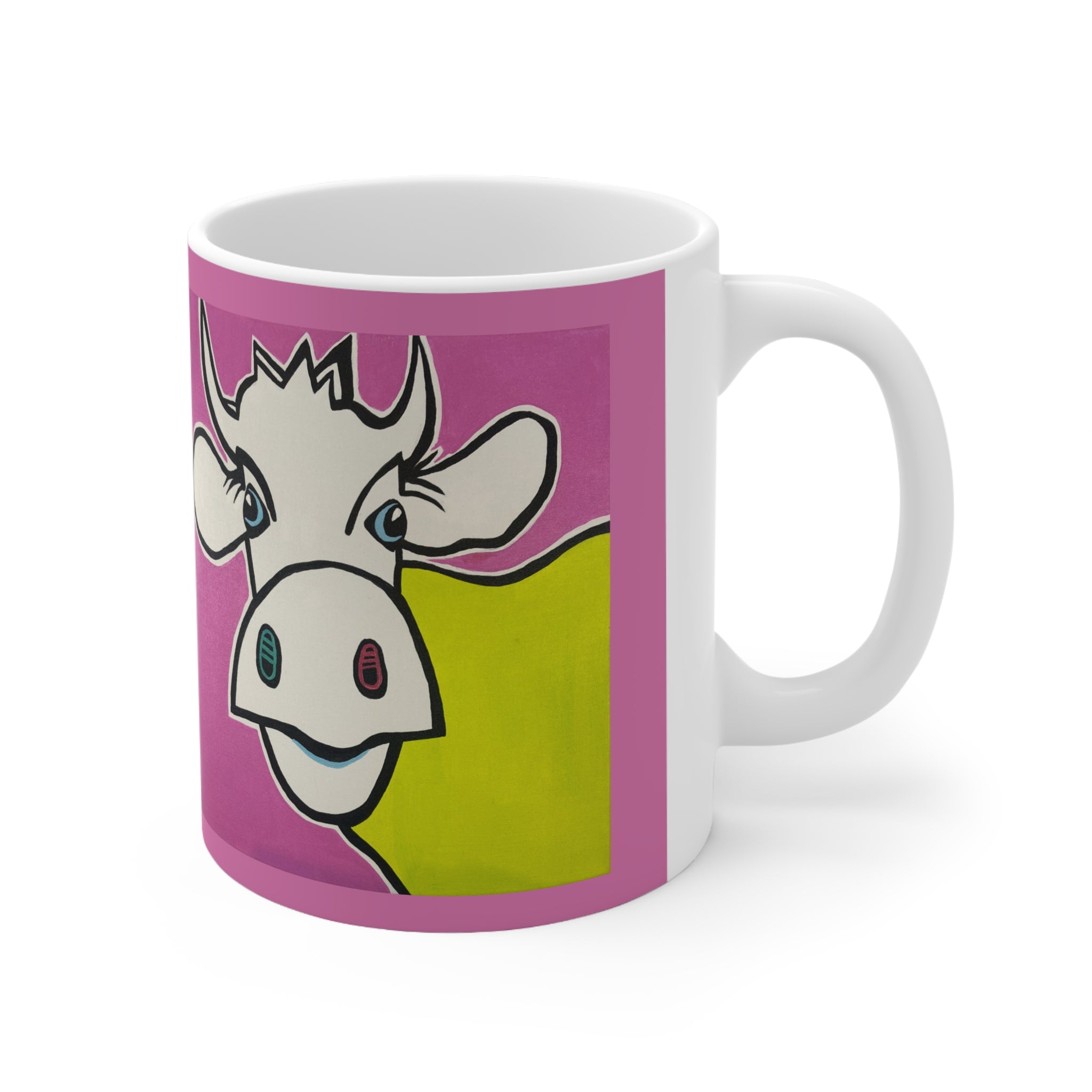 Kuh-Keramiktasse – Bunt & Fröhlich (330 ml)