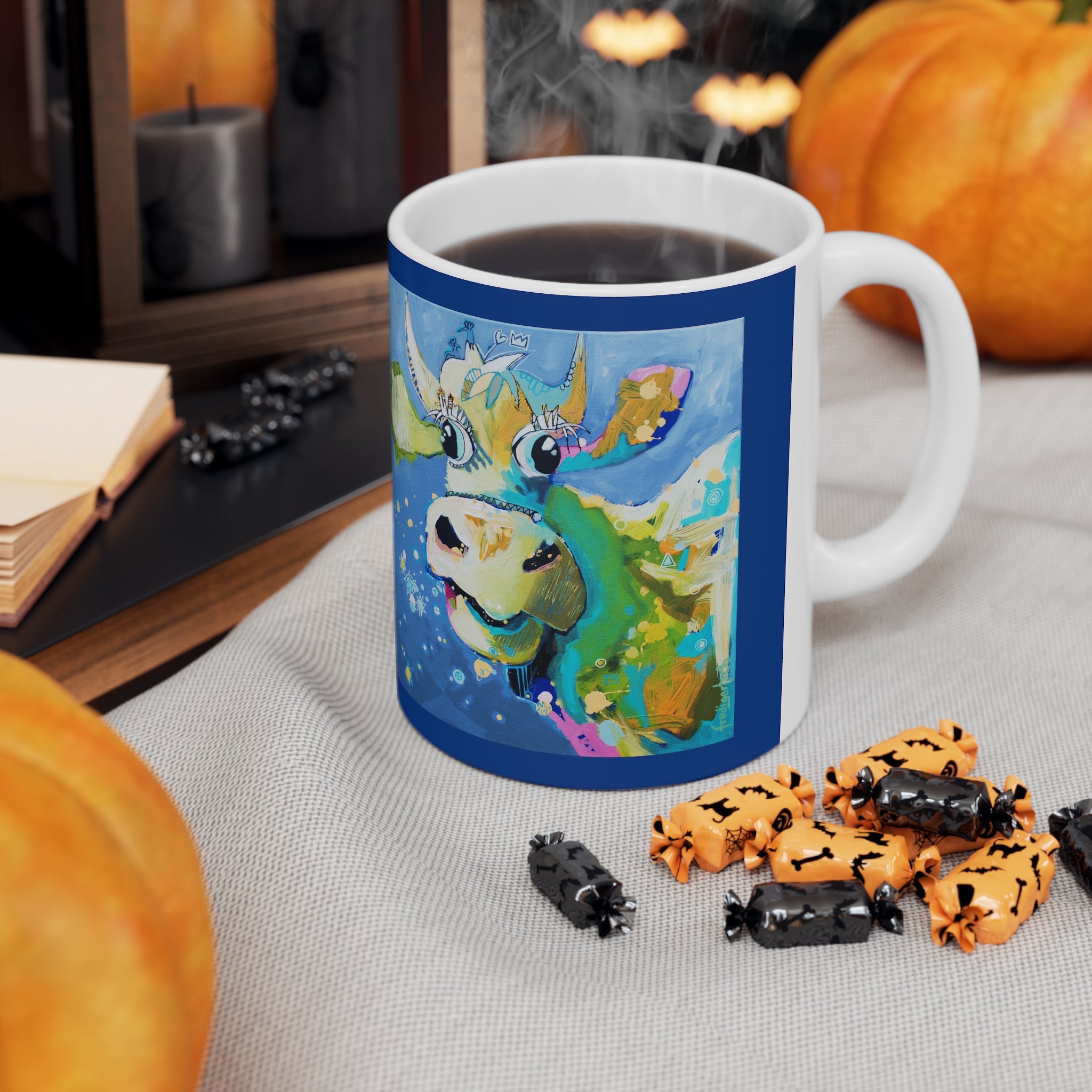 Kuh-Keramiktasse – Bunt & Fröhlich (330 ml)