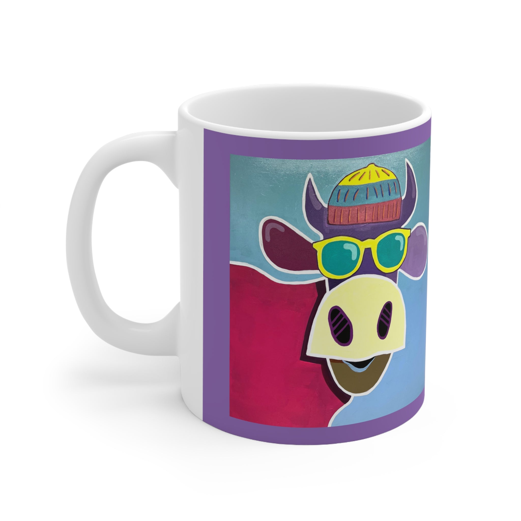 Kuh-Keramiktasse – Bunt & Fröhlich (330 ml)