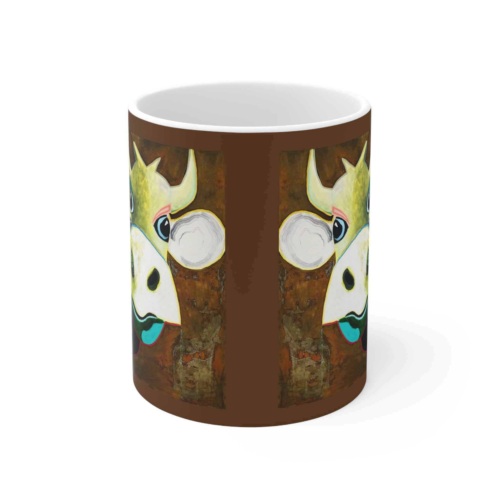 Kuh-Keramiktasse – Bunt & Fröhlich (330 ml)