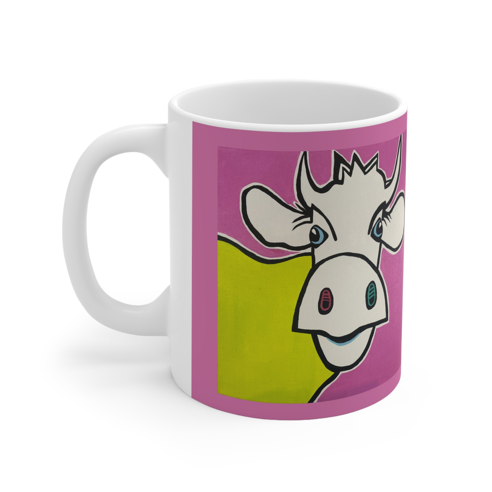 Kuh-Keramiktasse – Bunt & Fröhlich (330 ml)